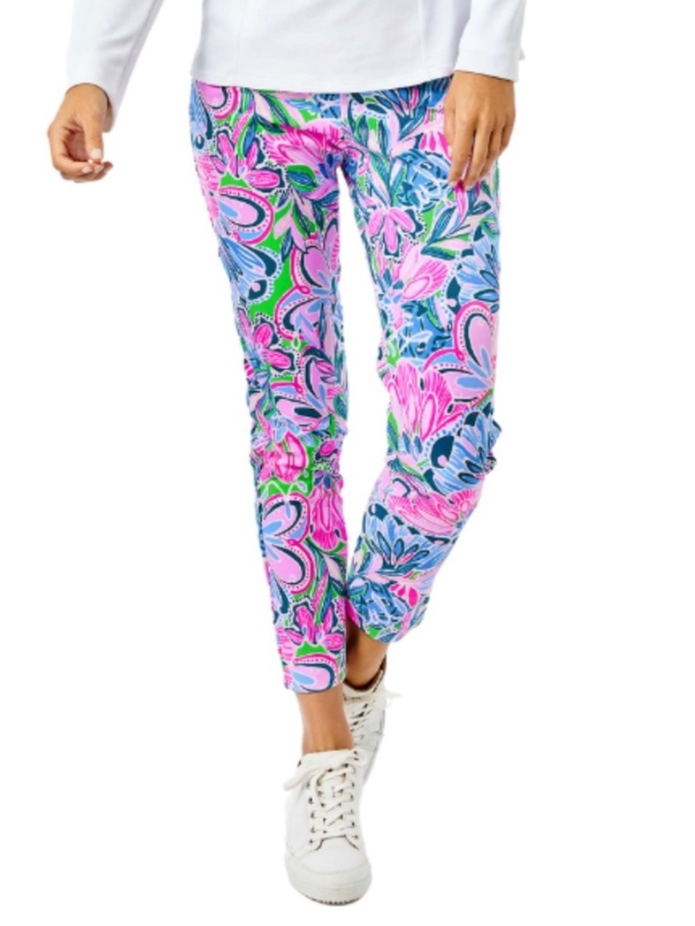 Lilly Pulitzer Luxletic 28" Corso Golf Pant UPF 50+ Women’s size 6